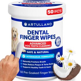 Dog Teeth Cleaning Wipes 50 Dog Dental Care Finger Wipes Disposable Finger Toothbrush for Removing Plaque and Tartar Buildup Oral Freshness Healt Dog Teeth Cleaning Wipes 50 Dog Dental Care Finger Wipes Disposable Finger Toothbrush for Removing Plaque and Tartar Buildup Oral Freshness Healt